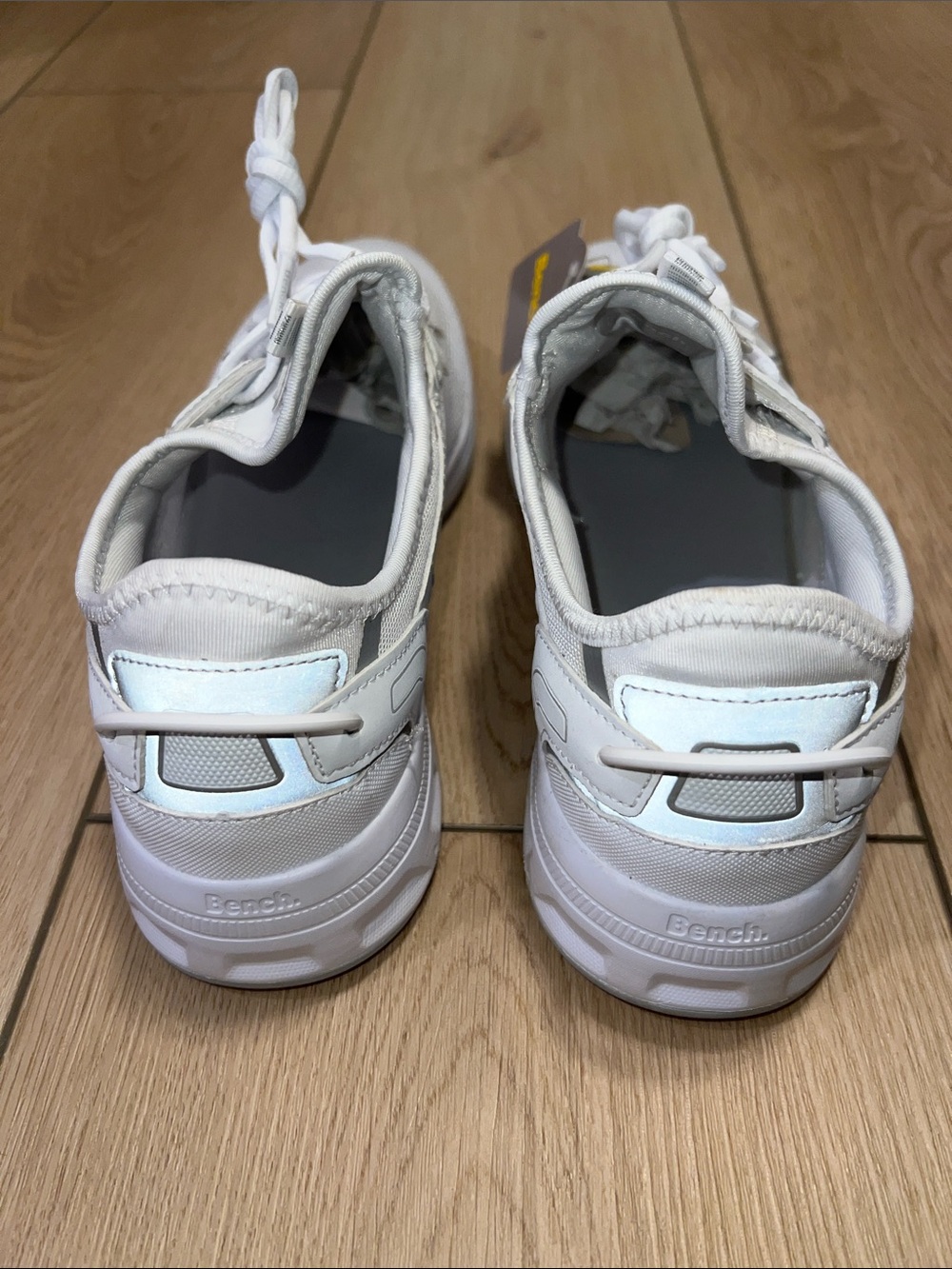 Bench White Women's Lightweight Knit Sneakers - Picture 12 of 15